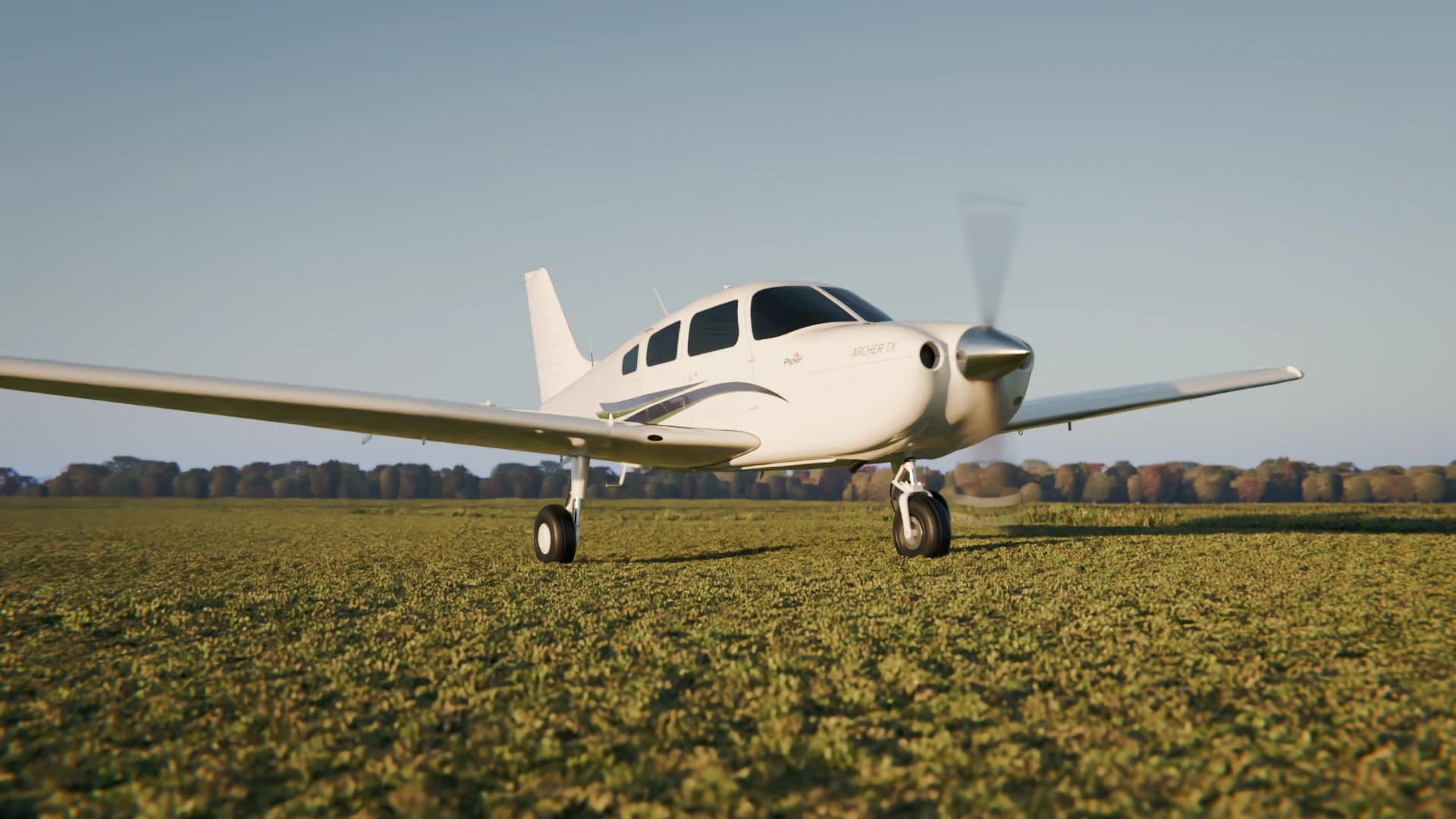 Piper Archer TX on the ramp
