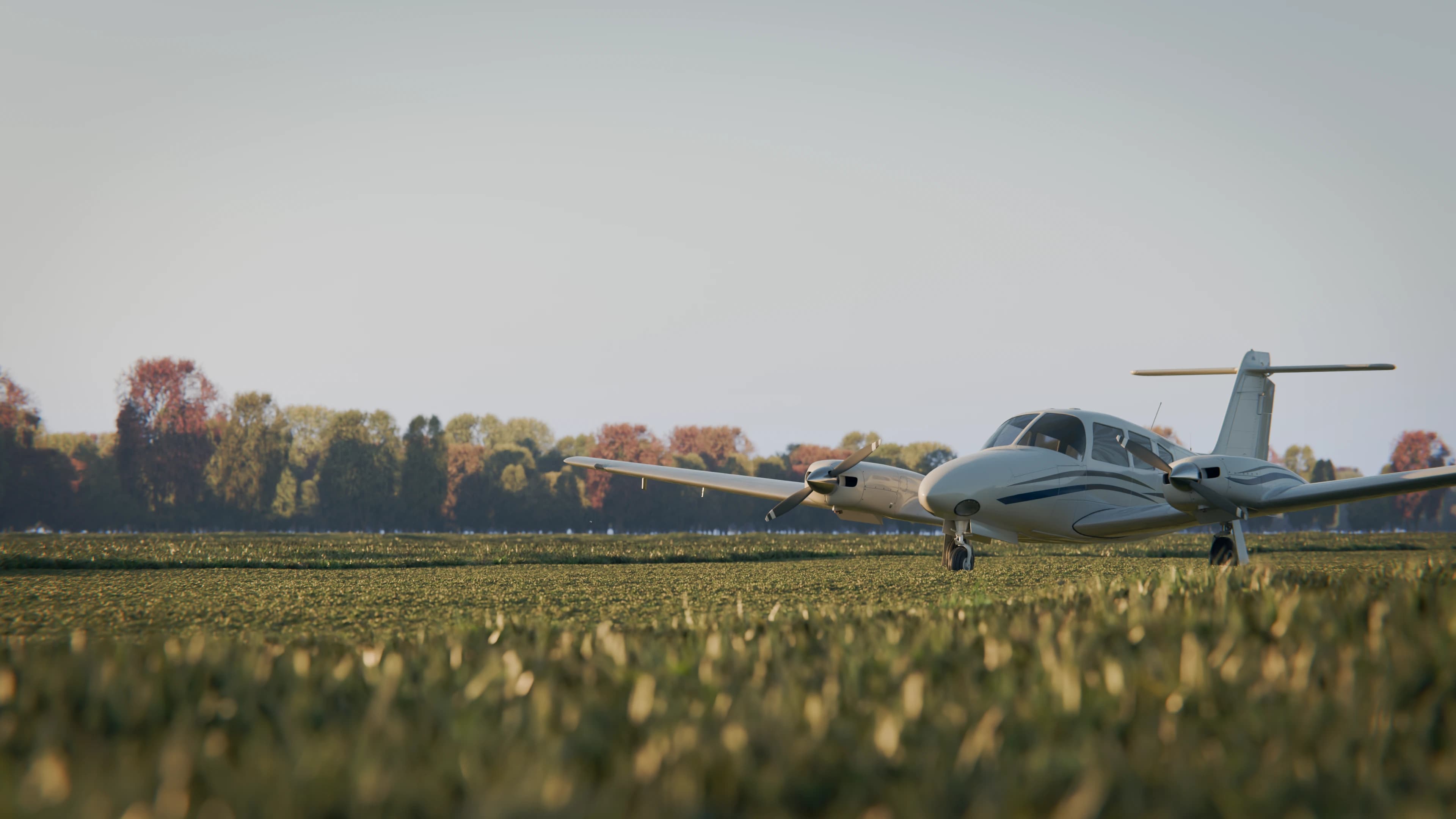 Piper Seminole on airfield