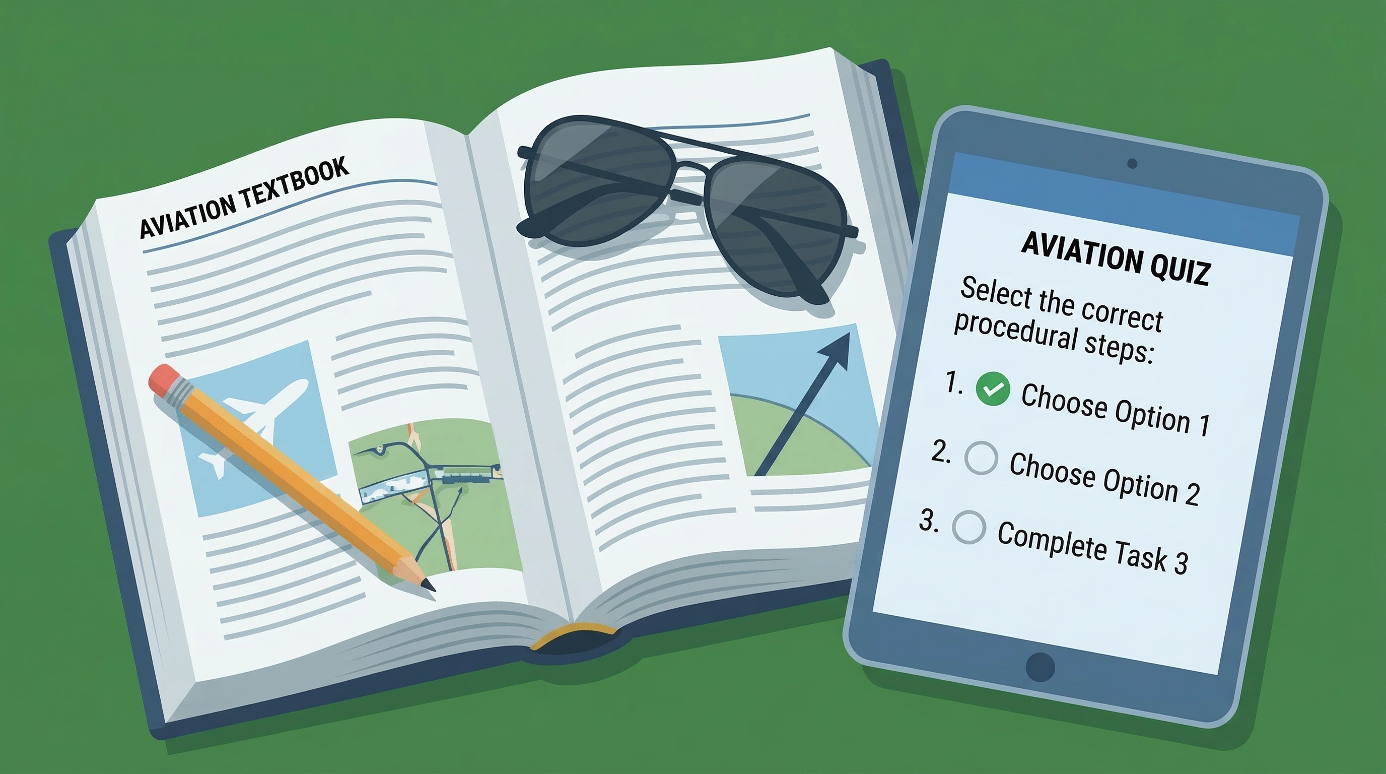 Student pilot performing a pre-flight inspection on a single-engine Cessna aircraft